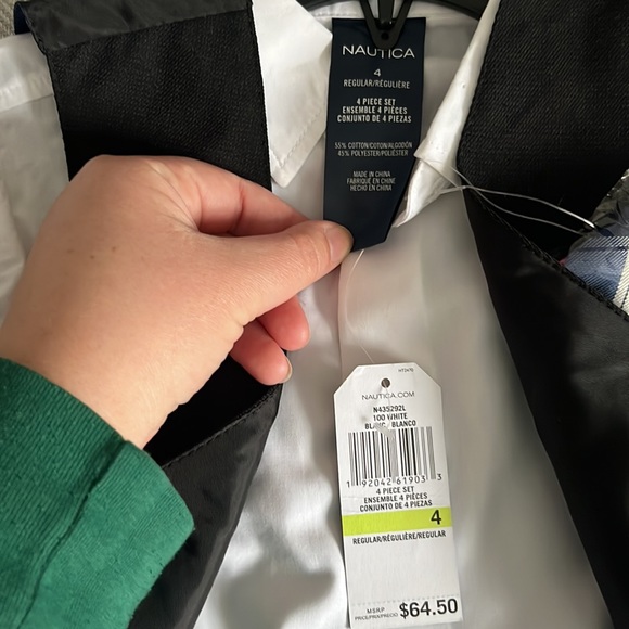 NWT a boys nautical 4 piece suit set/ formal attire - Picture 4 of 5